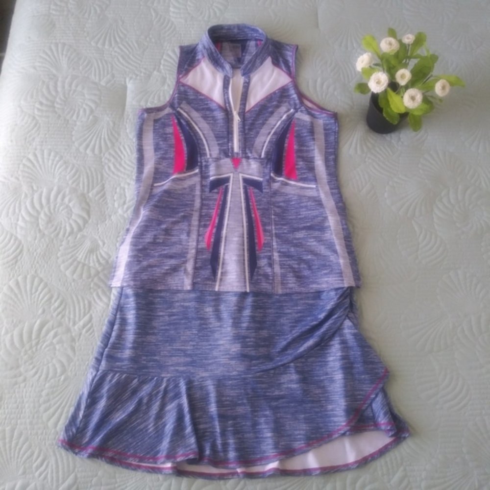 Lucky In Love Two Piece Skirt Top Set Sz.M/L